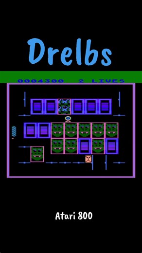 Drealbs atari 800, very strange puzzle shooter from way back also on the c64. #oldschool #fyp #joystick #nostalgia #computers