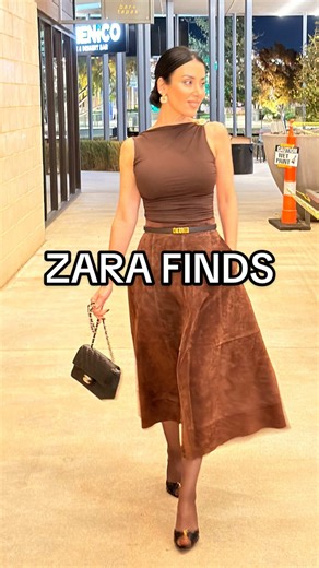 I love taking my everyday @zara pieces and transforming them with luxury accents. The Zara suede skirt and the backless bodysuit are so minimal on their own, but once I layered in high-quality accessories, the look instantly felt elevated and refined. Mix accessible basics with designer details and give the outfit that sophisticated dinner aesthetic without trying too hard. It’s all about balance, clean lines, rich textures, and statement accessories doing the work. Would you wear this? #zaranew