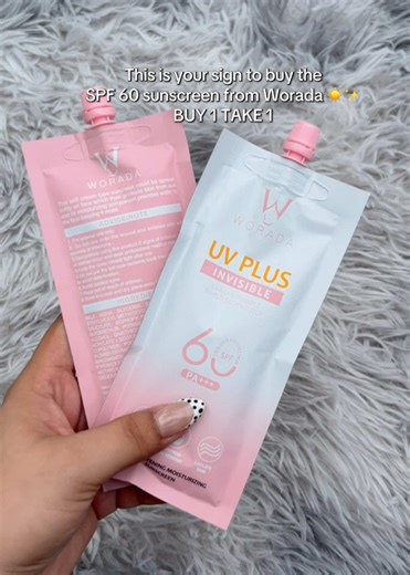 Worada SPF 60 Sunscreen Buy 1 Take 1 Promotion