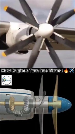 How Airplane Propellers Create Thrust 🤯✈️ | Aircraft Engine Mechanism Explained ⚙️