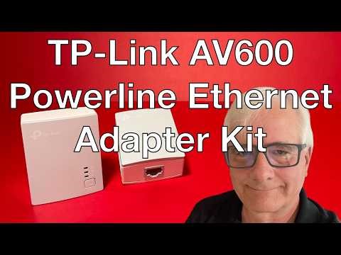 tp-link AV600 Powerline Starter Kit, Unboxing and Setup