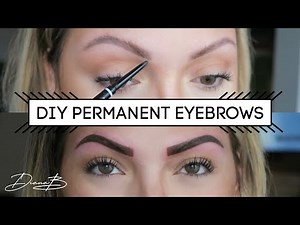DIY PERMANENT EYEBROWS using PMU Machine