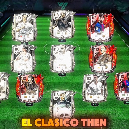El Clásico Now X Then🥶| FC Time | #fctime #fcmobile #fifamobile #elclasico #realmadrid #barcelona