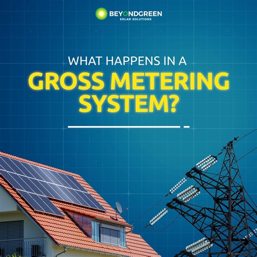 2.8K views | Learn about Gross Metering and its role in solar energy consumption and grid integration. #BeyondgreenSolarSolution #FastestSolarInstallers #GoSolar #SolarEnergy | Beyond Green Solar | Facebook