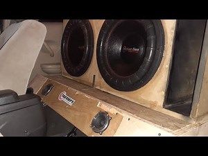 Installed the American bass 15s dual 4ohms 1500 rms! With the Xfl 10 dual 4 ohms! Demo!!! Flex zone!