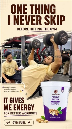 My Gym Energy Secret: Fit Muscles Peanut Butter 💪🥜