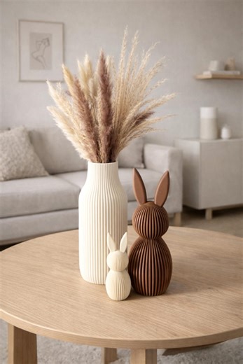 Easter Decorations, Modern Easter Decorations, Table Decorations, Easter Bunny With Vase - Etsy
