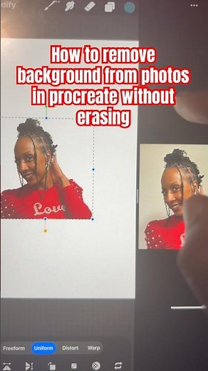 How to remove background from photos in procreate without erasing #procreatetips #procreate #sketch