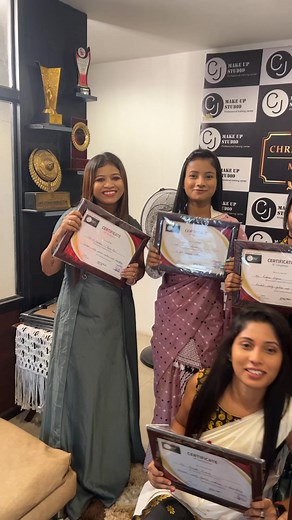 1.3K views · 27 reactions | Certification day….✌ | Cj Makeup Studio Airbrush Makeup ."Makeup That Donot Look Madeup".Christina | Facebook