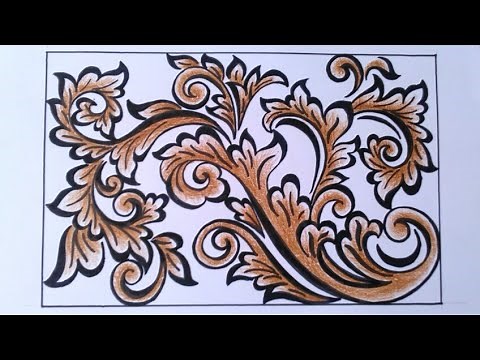 Keren!!! Proses menggambar Motif Batik Ukir