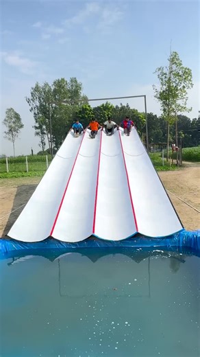 Mega Slide Race: Who Will Finish First?