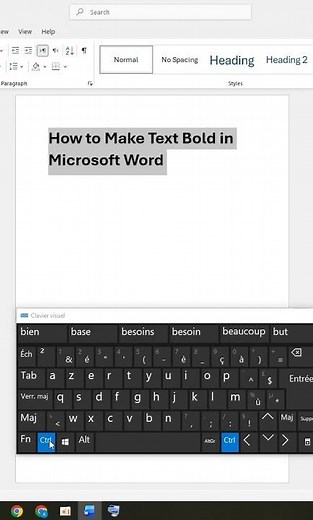 How to Make Text Bold in Microsoft Word