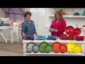 Cook's Essentials Gradient 16-Piece Dinnerware Set on QVC