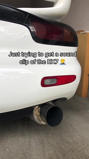 RX7 Exhaust Sound Clip in Garage