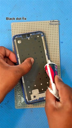 Redmi note 8 display glass fix black dot remove asmr