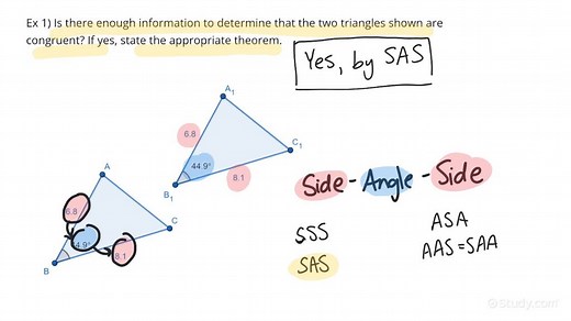 Exploring the Triangle Congruence Theorems | Geometry