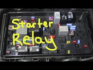 Start Relay Chevy Malibu - Location Space 64 Car won't start or turn over