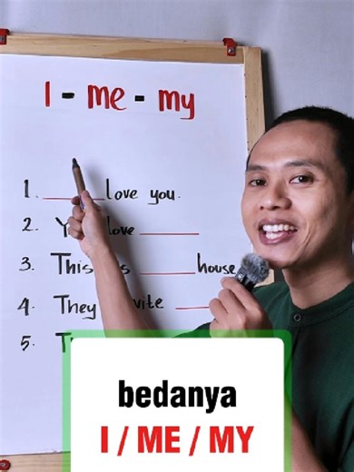 Udah tahu kan I , ME , dan MY dalam bahasa Inggris? Tadabbur English #belajarbahasaInggris