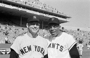 11K views · 402 reactions | Here's Mickey Mantle vs Willie Mays in the classic television program, Home Run Derby! Filmed in California in December of 1959, the series aired in syndication from January 9 to July 2, 1960 and helped inspire the Home Run Derby event that is now held the day before the All-Star Game. ~ Chad #Yankees #PinstripeNews | NY Yankees Pinstripe News | Facebook