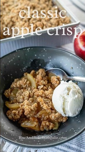 I’ve been making this classic apple crisp with oats for years! It’s always a winner!