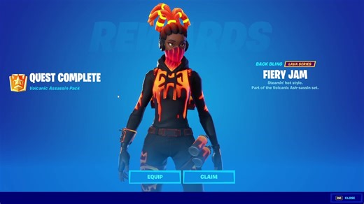 Unlock Free Volcanic Assasin Quests Pack in Fortnite