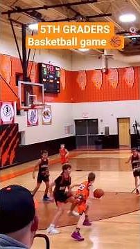 5TH GRADERS BASKETBALL GAME 🏀 #basketballshorts #basketballgame #5thgrade #elementary