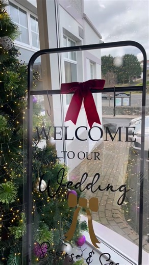 The last wedding of 2025 ✨ A warm festive welcome by the Christmas tree, a wishing well post box at the drinks reception, and the function room glowing with festive floral pillars in burgundy, ivory and greenery, finished with soft pops of blush pink 🎄🤍 Cosy, elegant and full of Christmas magic ✨ Styled with love, by Grá Events Donegal #ChristmasWedding #FestiveWedding #WinterWedding #CosyWedding #WeddingStyling | Grá Events Donegal