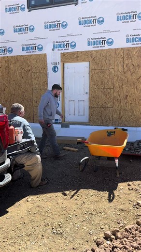 After getting all of our stuff unloaded into the outbuilding and picking up the fire rated drywall they’ve been busy getting the porch posts up and monoslab forms in place. Monday insulation will start getting delivered and once that’s done we will see drywall going up. Next weekend Kevin has a skid loader coming so they can bury the monoslab and bring the ground up more level with the entrances into the house. Stay tuned!
