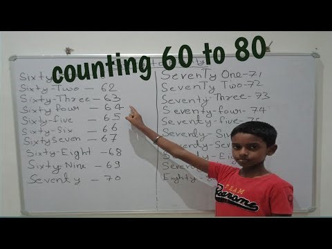 sixty to eighty counting | sixty to eight,