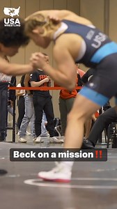 Michaela Beck is firing on all cylinders as she is in the 2024 Senior World Team Trials semifinals‼️She will take on Zoe Nowicki to determine who is in the challenge tournament finals.Semifinals start at 5 p.m. (CT) #usawrestling | USA Wrestling