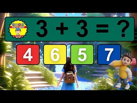 20 Math Quiz for Kids | One Digit Addition Quiz