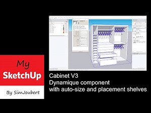 Sketchup Dynamic component - Cabinet