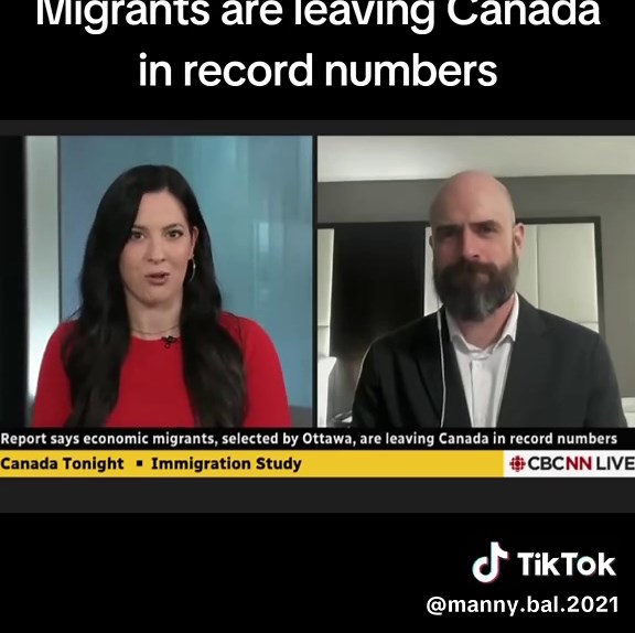 Migrants are leaving Canada in record numbers#fyp #canada🇨🇦 #canada_life🇨🇦