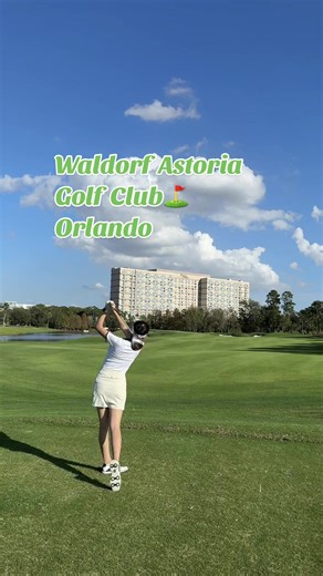 Such a joy playing at waldorf astoria golf club #golfgirl #golf