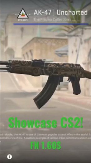 AK-47 | Uncharted in Counter Strike 2 🔫🔥 #skins #cs2 #counterstrike #counterstrike2 #csgo #ak47