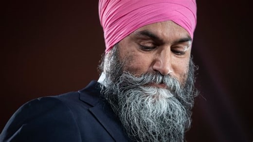 Singh gets emotional as he announces he will step down as NDP leader