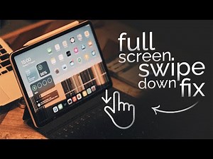 How to Fix iPad in Full Screen Swipe Down to Exit (tutorial)