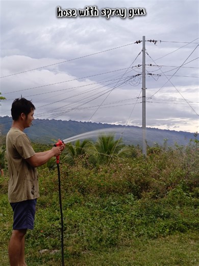 Efficient Use of a Hose with Spray Gun
