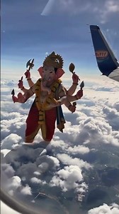 Ganesh ji was seen in the sky 🥰 // Trending video trending video
