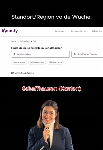 299 offene Lehrstellen im Kanton Schaffhausen