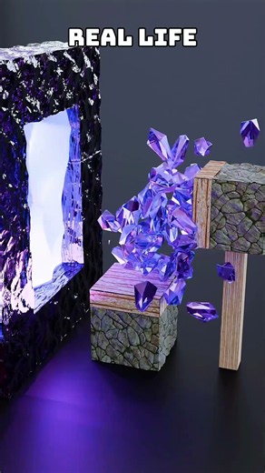 Minecraft vs Real Life Through Nether Portal 🤯 | Part 8 - Amethyst Arrows