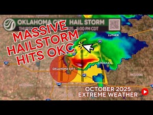 LIVE OKLAHOMA RADAR UPDATE - Tornado Warning then Large Hail in Oklahoma City | HailTrace