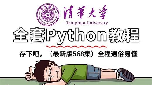 【全568集】清华大佬终于把Python全套教程讲完了！2025最新版，一个月带你小白变大神！从入门到精通，全程干货无废话！存下吧，少走99%的弯路！