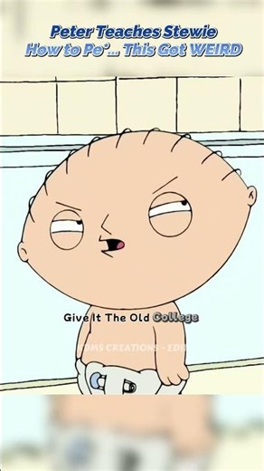 💀 Peter Teaches Stewie How to Pee… This Got WEIRD 😂 (Family Guy Fun Moments) #comedy #familyguy #usa