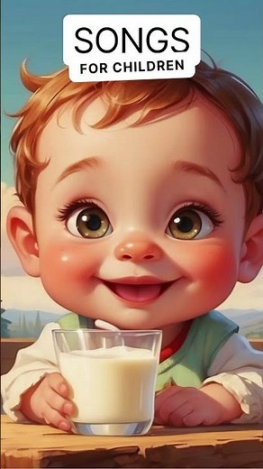 Song about Milk "White Milk Glass" - Kids Song - Children Music