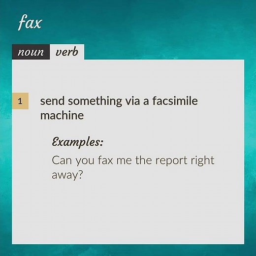 Fax | meaning of Fax