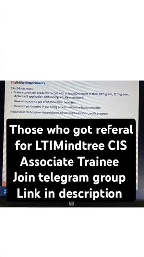 Ltimindtree CIS referal hiring october 2025 #ltimindtree #ltimindtreesharenews