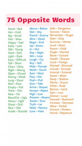 3.4M views · 12K reactions | Useful English words and their Opposites  . . #chattingfullform #introducing_yourself_challenge #dailyuseenglishwords #dailyuseenglishsentences #helpingverbs #positiveparentingtips #learningtreasure #emailwritting #ChattingAbbreviations #interviewskills | Learning Treasure | Facebook