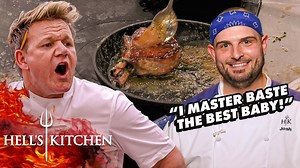 Josh loves to baste, he's the master baster! #hellskitchen #gordonramsay | Hell's Kitchen USA