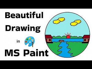 Beautiful Paint Design in MS Paint | Easy Art Tutorial | Digital Drawing Tips | Simple Speed Art
